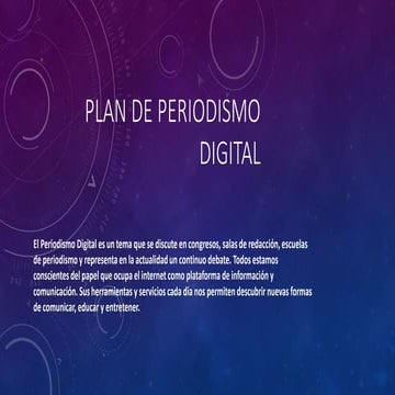 Plan de periodismo digital