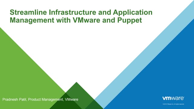Plan, Deploy & Manage Modern Applications Leveraging vCloud Automation Center...