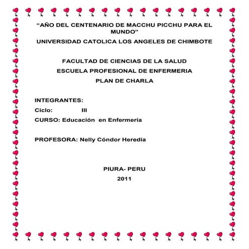 Plan de promocion de la salud