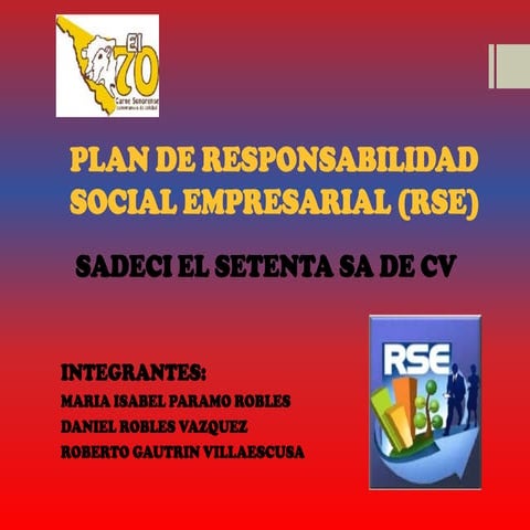PLAN DE RESPONSABILIDAD SOCIAL EMPRESARIAL (RSE) | PDF