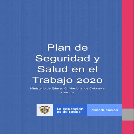 Plan anual de seguridad y salud en el trabajo 2020 | PDF