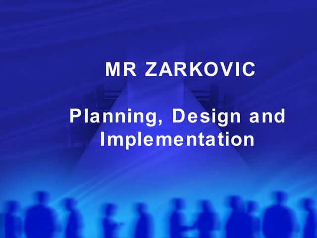 Plan design implement