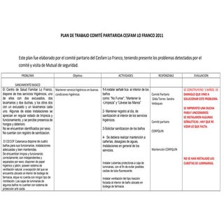 Plan de trabajo comite paritario 20...