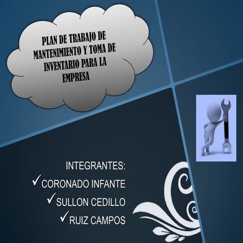 Plan de trabajo de mantenimiento