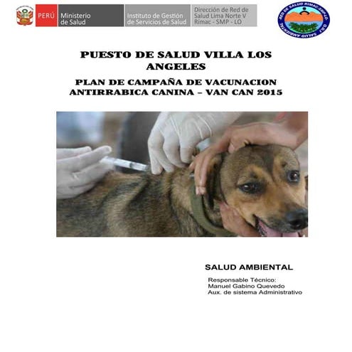 Plan de trabajo van can 2015