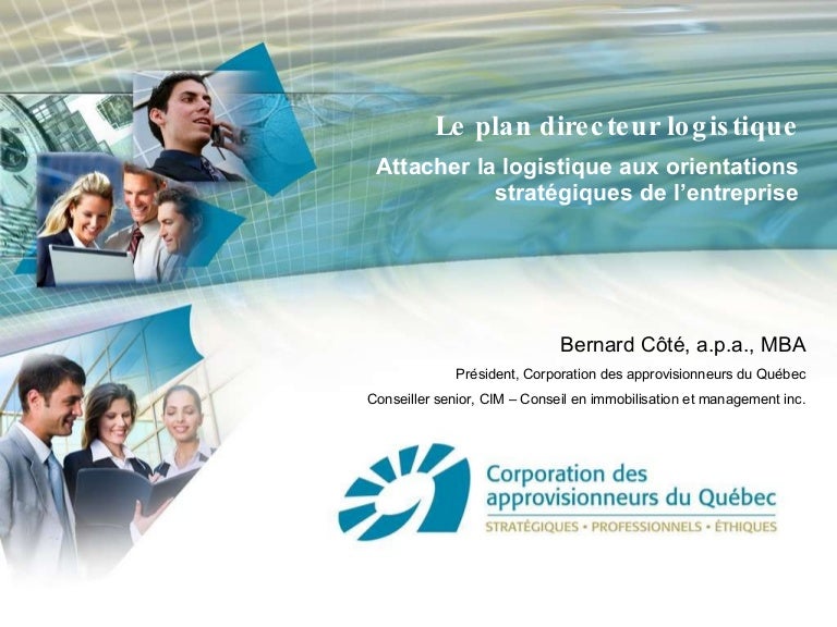 Plan Directeur Logistique