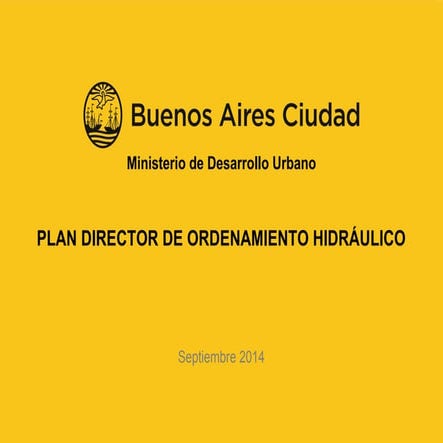 Plan Director en Argentina PDOH BIRF 2014