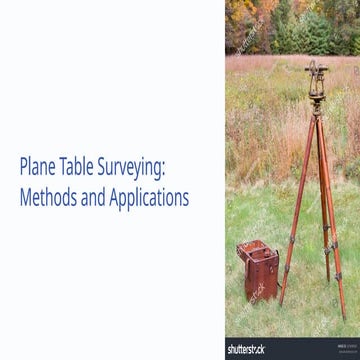 Comprehensive Guide to Plane Table Surveying Methods and Applications ...