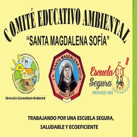 PLAN NACIONAL DE EDUCACIÓN AMBIENTAL -COMITÉ EDUCATIVO AMBIENTAL 2016