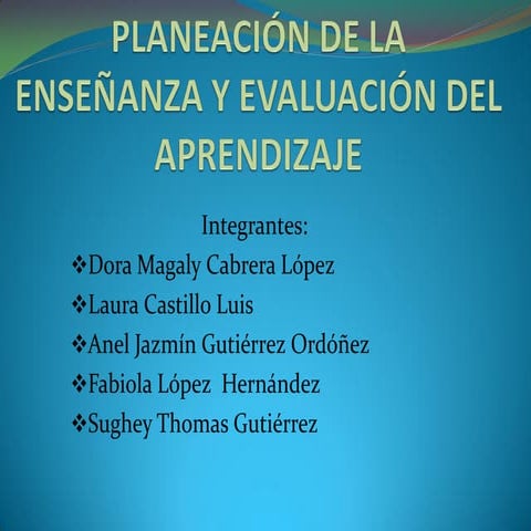 ESQUEMA 5 PLANEACIÓN DE LA E. Y E.A