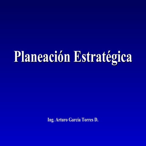Planeacinestratgica metodologia 090220024456-phpapp01