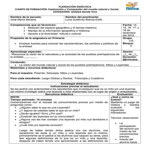 Planeación historia