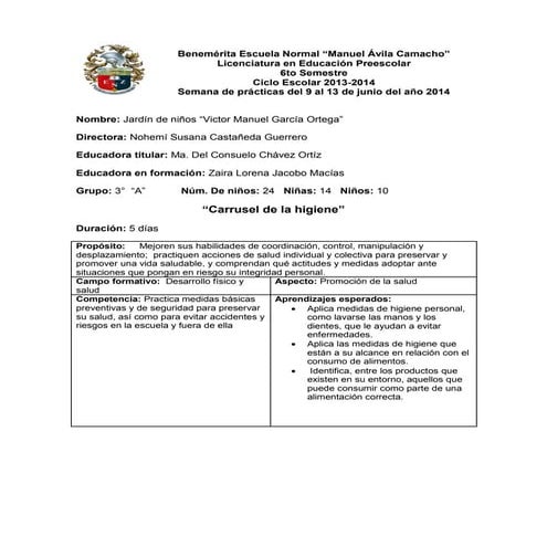 Planeación junio 9 al 13