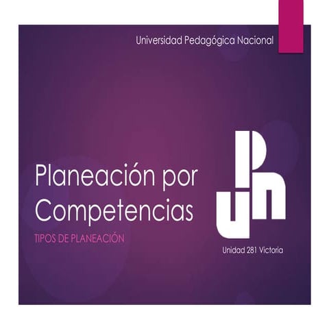 Planeación por competencias