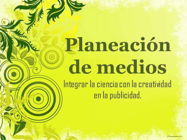 Planeacion de-medios