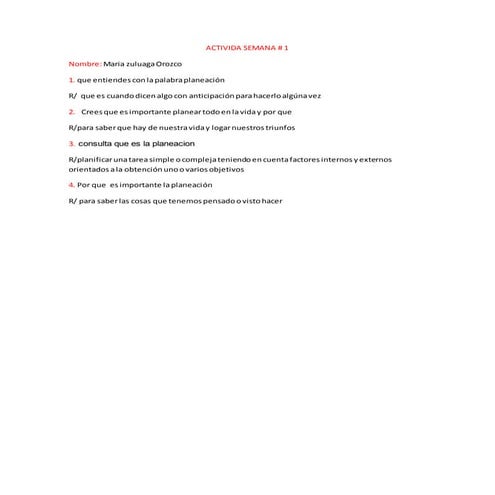 Planeacion actividad semana # 1 emprendimiento