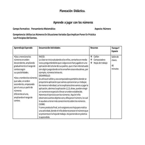 Planeacion con modelo