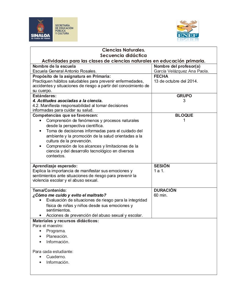 Planeacion De Ciencias Naturales Quinto Grado Reveras vrogue.co