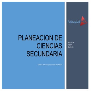 Planeacion de ciencias secundaria 