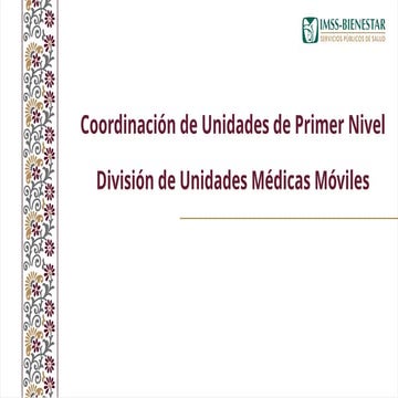 PLANEACION DE RUTAS DIVISION DE UNIDADES DE PRIMER NIVEL