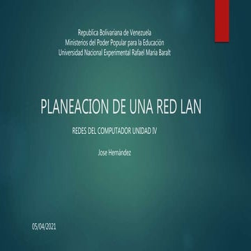 Planeacionde una red lan