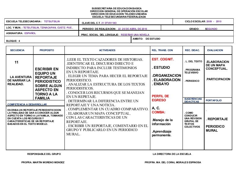 Planeacion didactica