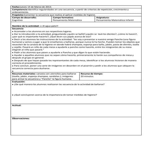 Planeaciones primer jornada