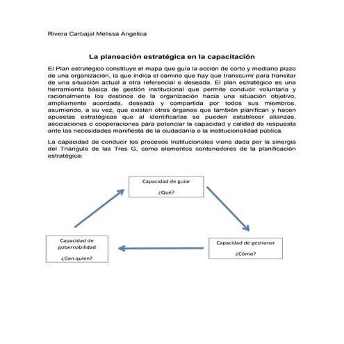Planeacion estrategica de la capacitacion | PPTX