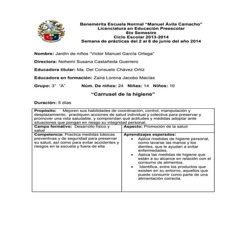 Planeacion junio 2 al 6