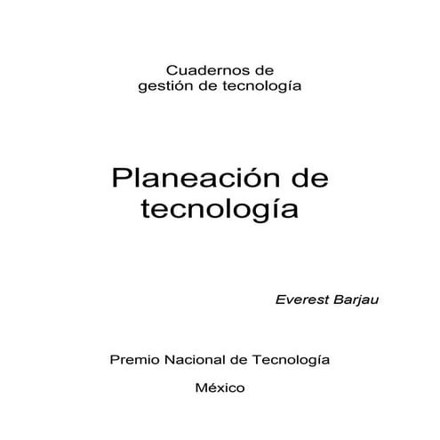 Planeacion Tecnologica