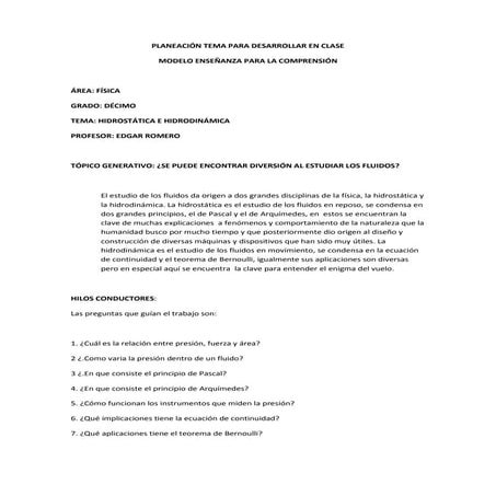 Planeacion tema para desarrollar en clase 3