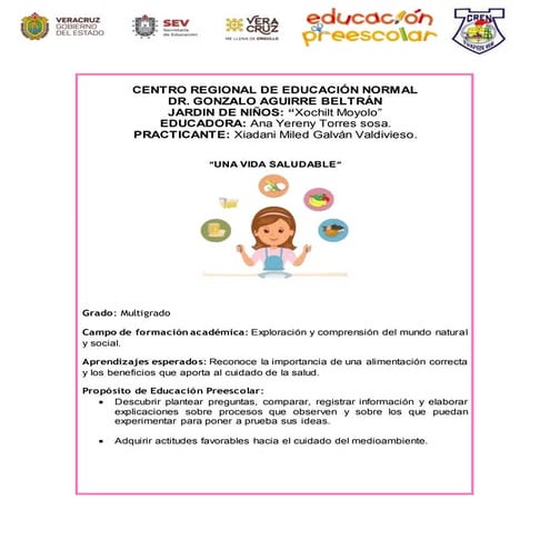 Planeacion una vida saludable