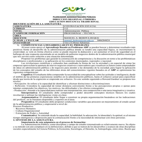 Planeador admón pública