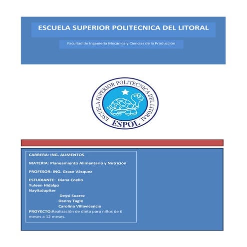 Dieta para un bebe de 9 meses