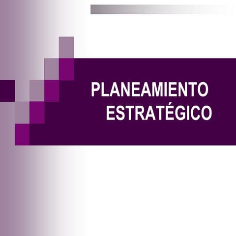Planeamiento estratégico