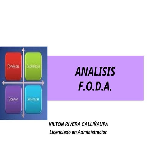 planeamiento operativo PARA EMPRESAS( FODA) II.ppt