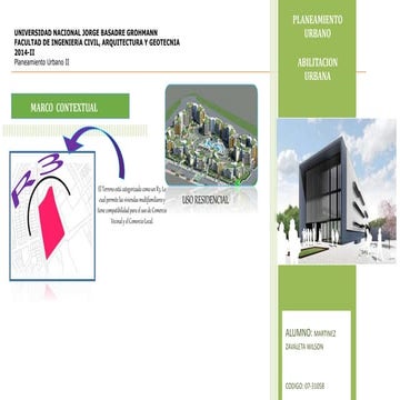 P laneamiento urbano habilitacion urbana