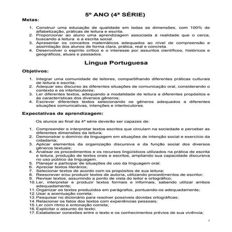 Planejamento 4ª série