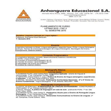 Planejamento de curso_-_la_li_i_-_fac_3_2010