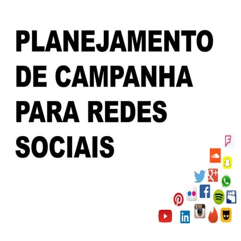 Planejamento de campanha para redes sociais