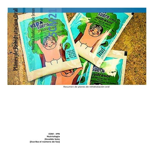 Planes de rehidratacion oral