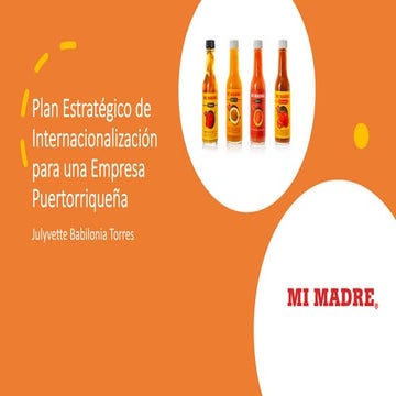 Plan Internacionalización Pique PR a España