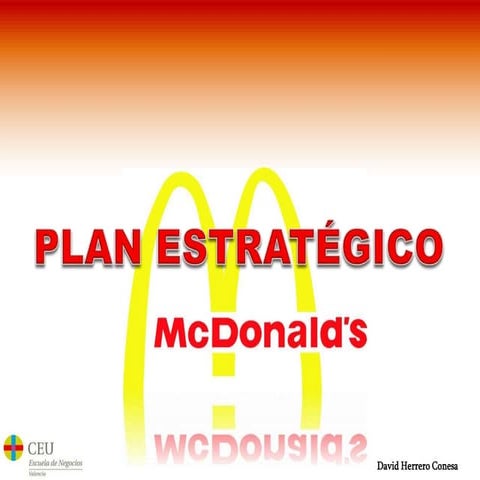 Plan estrategico mc donald´s