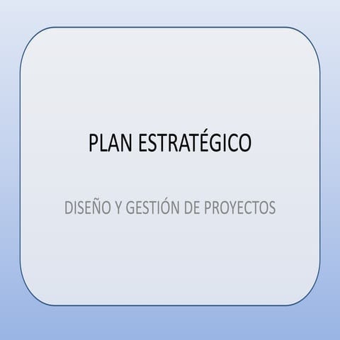 Fundamentos de la planificación | PPTX