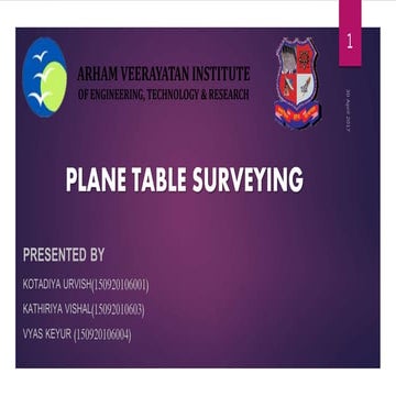 Plane table surveying