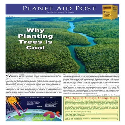 Planet Aid Post for the Environment and for People | PDF