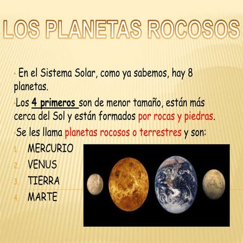 Planetas rocosos