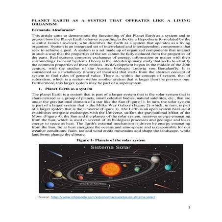 PLANET EARTH AS A SYSTEM THAT OPERATES LIKE A LIVING ORGANISM.pdf