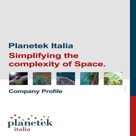Planetek Italia Corporate Profile brochure