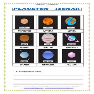Planeten   izenak